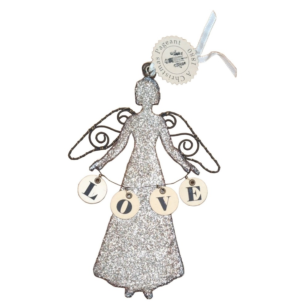 Wendy Addison A Christmas Pageant 1880 Christmas Ornament 2006 Silver Glass‎